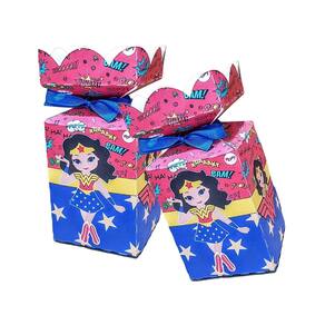 Kit 10 Decoração Mulher Maravilha Festa Infantil