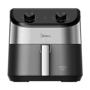 Fritadeira Air Fryer 5,5L Widemax Preto e Inox Midea