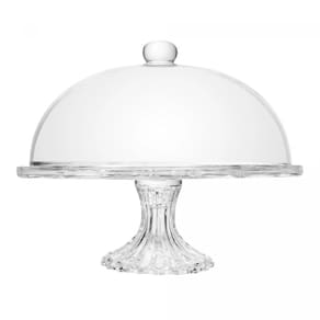 Boleira de Vidro com Pé e Tampa Deli Diamond 30 cm Lyor