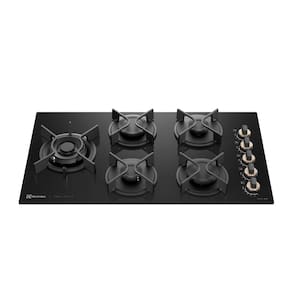 Cooktop 5 Bocas a Gás Electrolux Mesa de Vidro Pro Series ChamaPrecisa e Multi Chama (KE5PS)