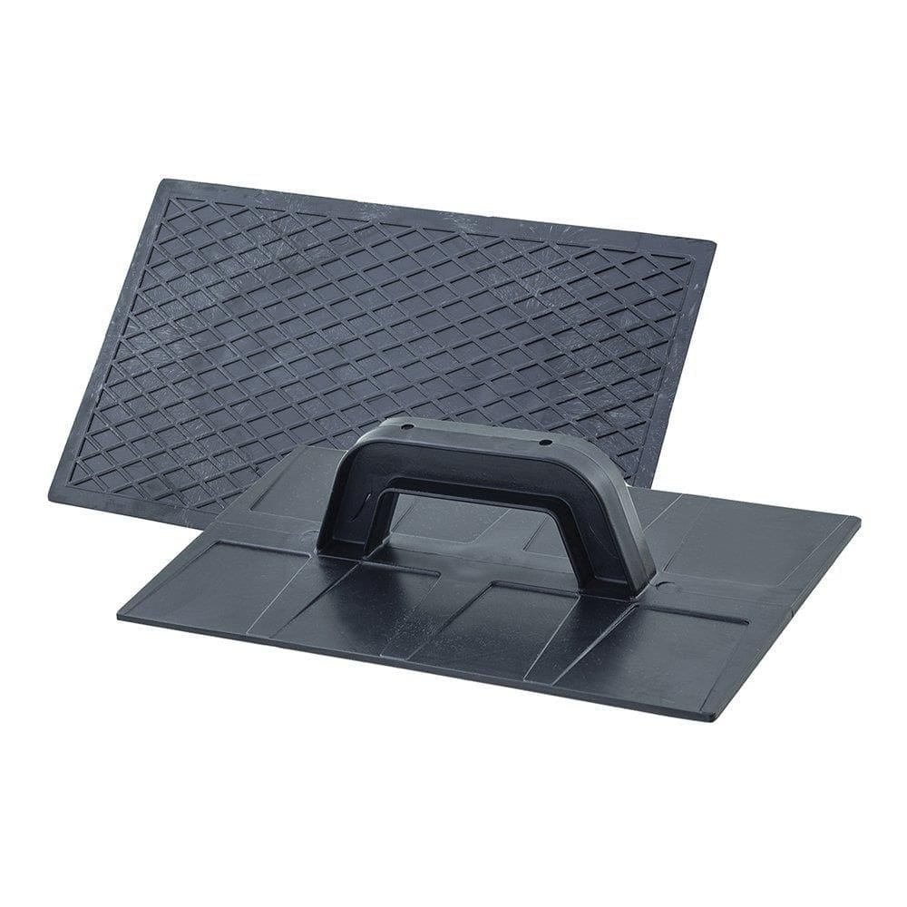 Desempenadeira Thompson Plastica Corrugada Preto 18cmX30cm - Embalagem com 6 Unidades