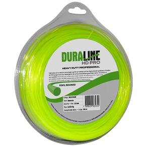 Fio de Nylon para Roçadeira Nordtech Duraline HD Pro, Perfil Redondo 1,6mm, 184 Metros