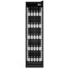 Cervejeira Vertical Porta De Vidro 310 Litros Gcb30vlb Gelopar Expositor All Black 110v