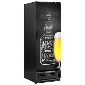 Cervejeira Vertical Com Porta Cega 572 Litros Gcb57bin Gelopar Refrigerador Preto Bivolt