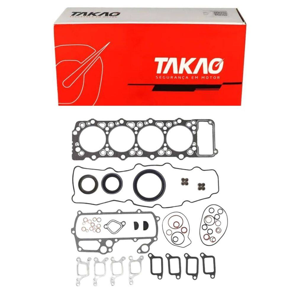 Junta Completa S/ Retentor Traseiro (Jg) Pajero Gls 2.8 8V 1993 A 2001 / Pajero Glx 2.8 8V 1993 A 2001 - Takao Jcrmi28