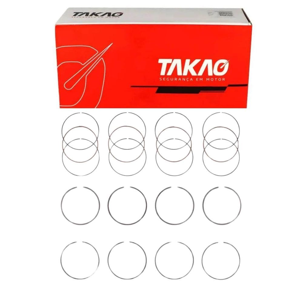 Anel Para Pistão (Jg) Swr 2.7 16V 2004 A 2011 / Hilux 2.7 16V 2004 A 2011 / Swr 2.7 16V 2012 A 2020 / Hilux 2.7 16V 2012 A 2020 - Takao Asto27A050