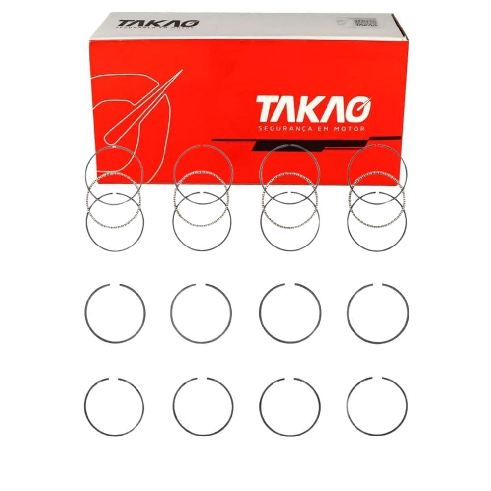 Anel Para Pistão (Jg) Escort Hobby 1.0 8V 1991 A 1996 / Gol 1.0 8V 1991 A 1996 / Gol 1.0 8V 1991 A 1996 - Takao Asvw10Std