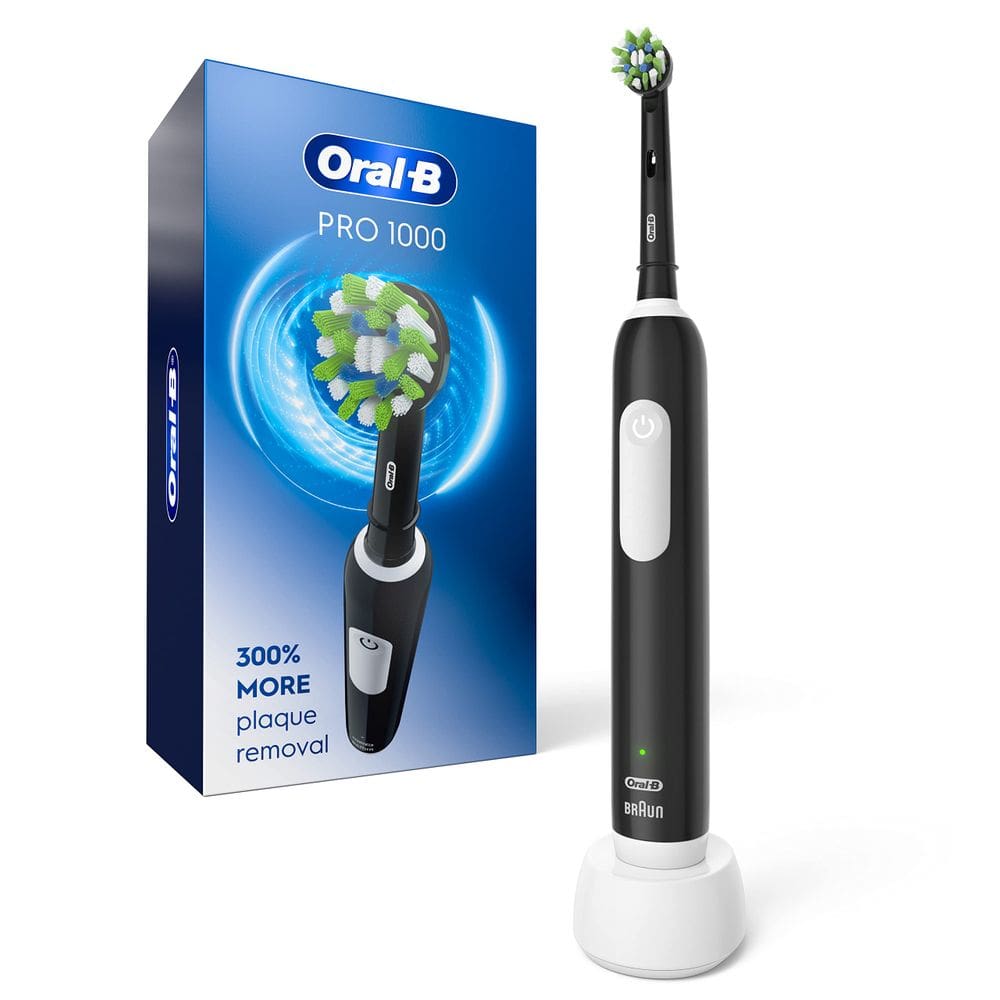 Escova de dentes elétrica Oral-B Pro 1000 Recarregável Preta