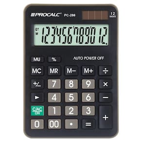 Calculadora De Mesa 12 Dígitos - Preta