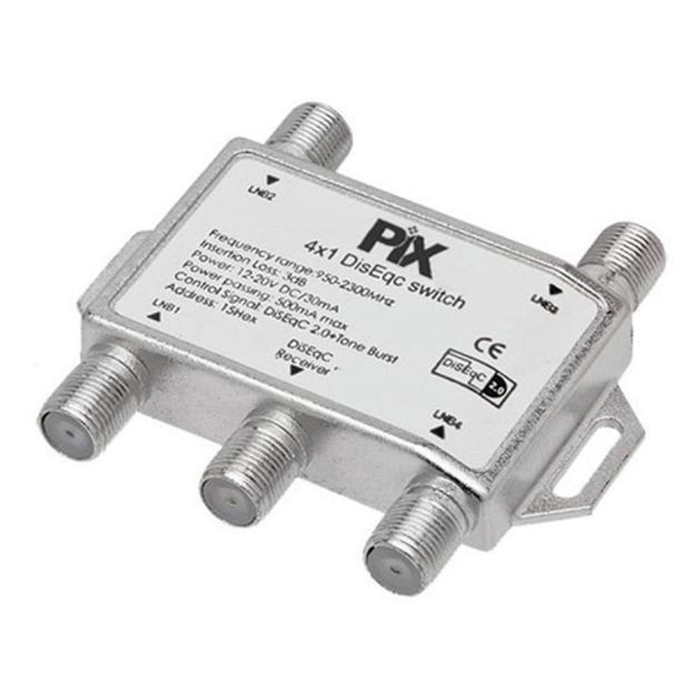 Chave Diseqc 4X1 Chip Sce Para 4 Antenas Diseqc 2.0 Tone Burst