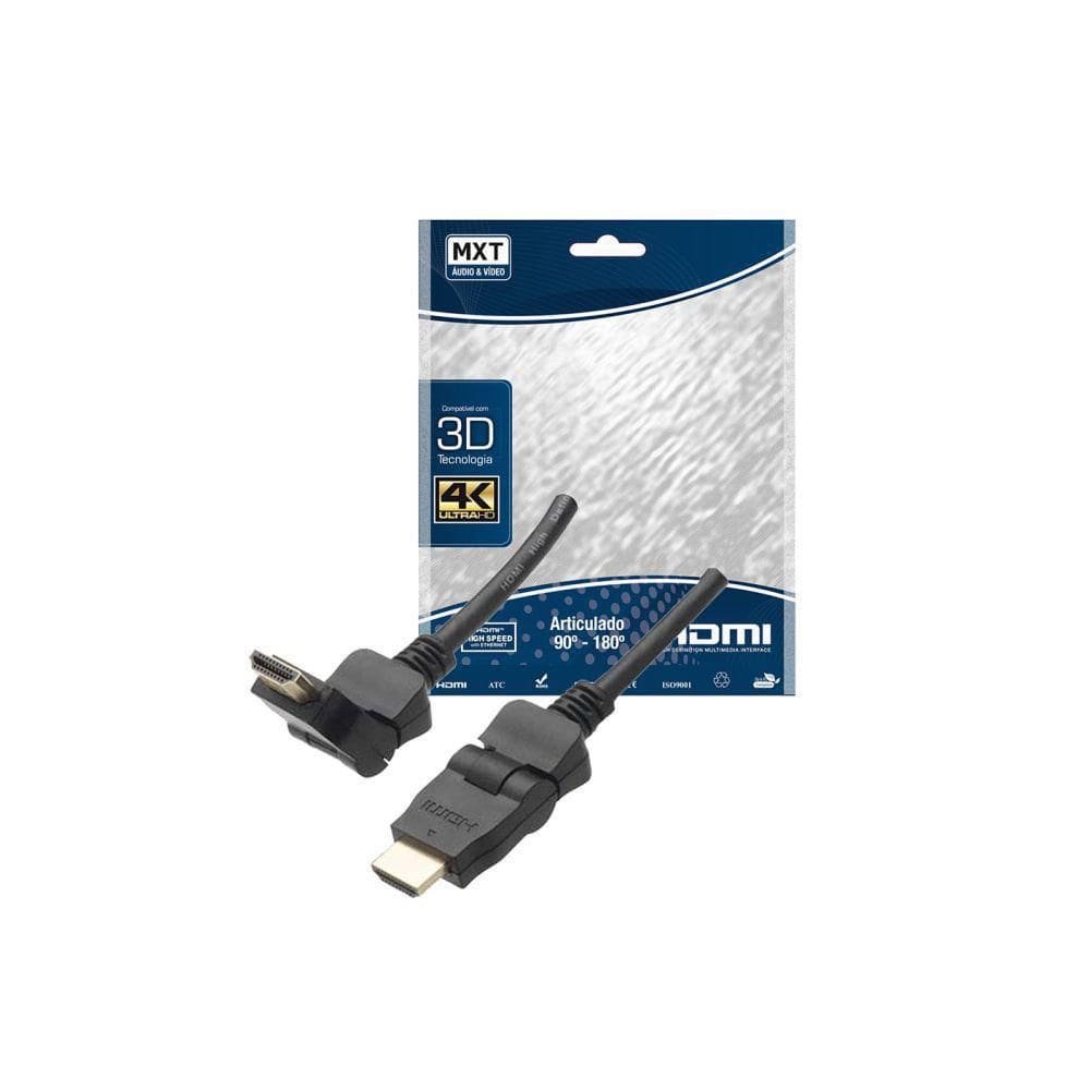 Cabo Hdmi Articulado 2.0 4K Ultra Hd 2 Metros