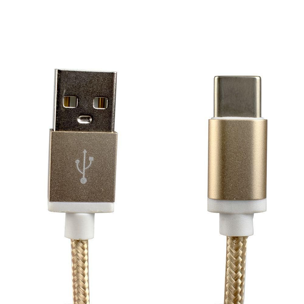 Cabo Usb Evus Fast Charge Type C 1M - C-055 Dourado