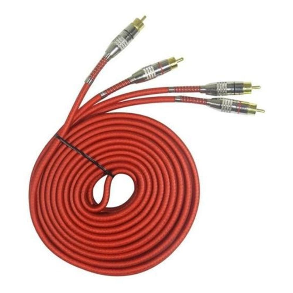 Cabo Rca 5 Metros Technoise Serie 400P Vermelho  Unidade