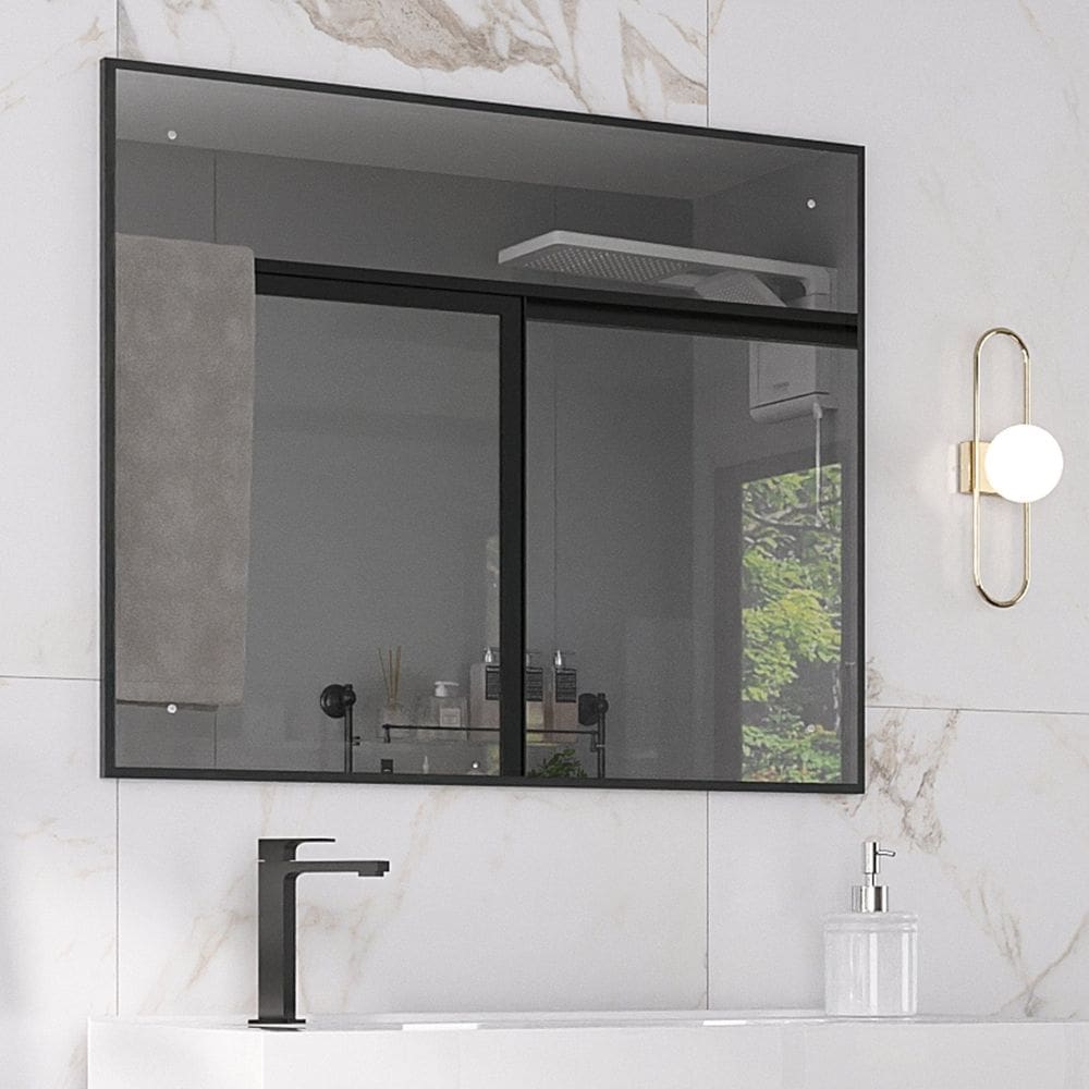 Espelheira para Banheiro Quadrada New Carbono