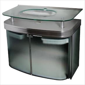 Gabinete para Banheiro com Cuba Cris Master Silver