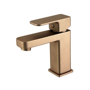 Torneira para Banheiro Bancada Axiom Slim Dourado Matte
