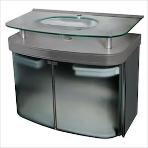 Gabinete para Banheiro com Cuba Cris Master Silver