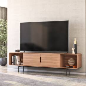 Rack para Tv 60 Polegadas Otto Espresso Móveis Freijo/ Preto
