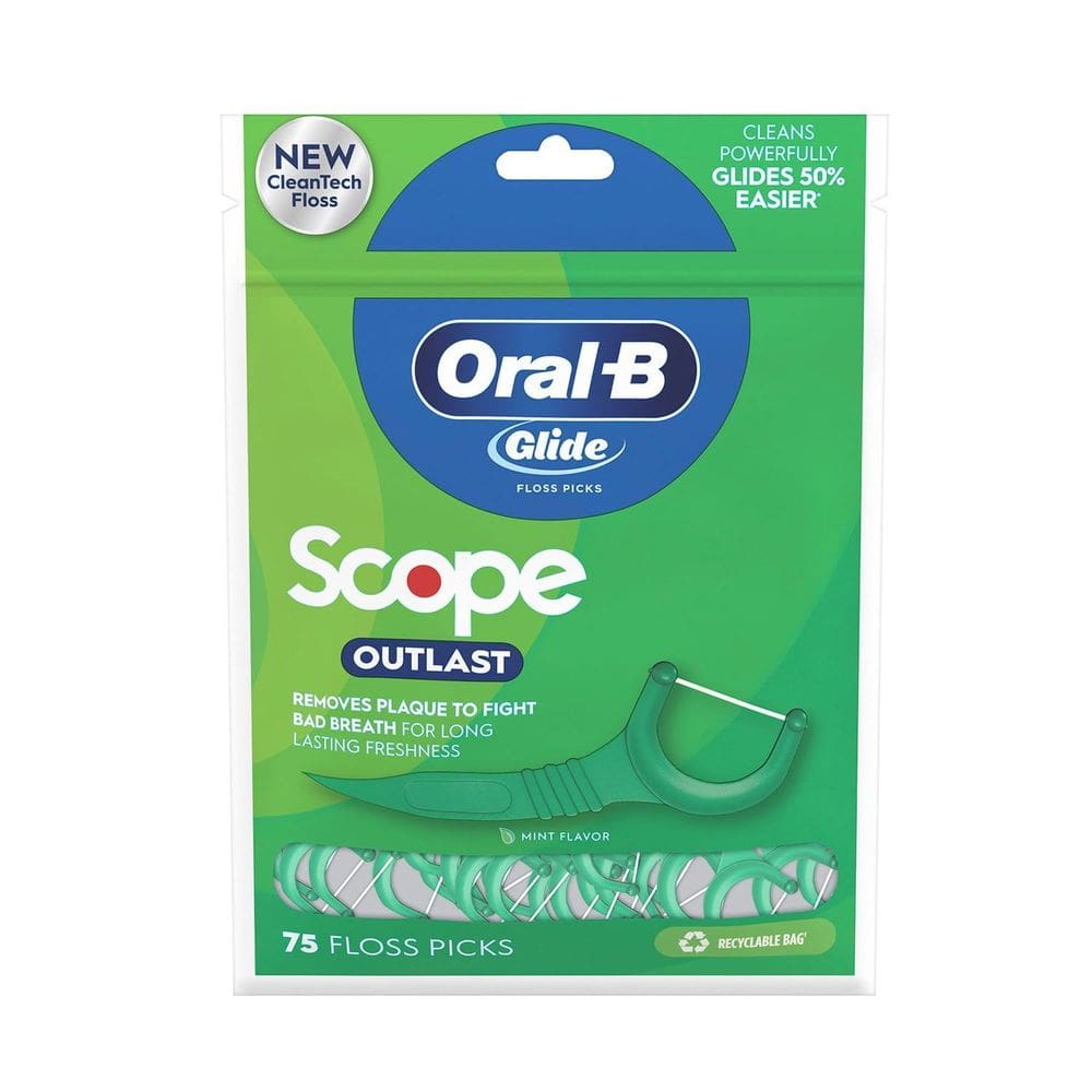 Floss Picks Oral-B Pro-Health + Scope Outlast Mint 75 ctx4