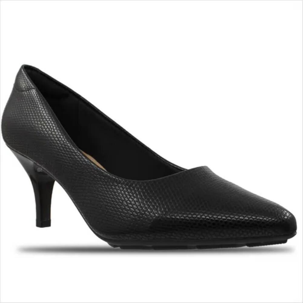 Scarpin Modare Moderno Linha Ultraconforto Feminino Preto