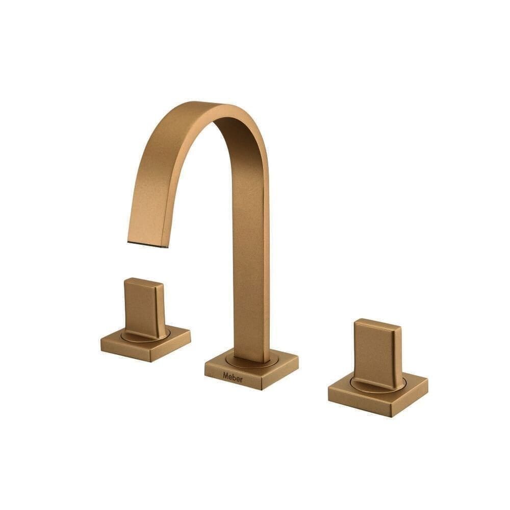 Misturador para Banheiro Bancada Axiom Slim Dourado Matte