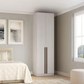 Guarda-roupa 2 Portas com Gavetas Altezza Branco