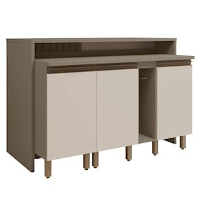 Kit Ilha Gourmet Connect com Balcões 40cm e Porta Toalha - Móveis Henn
