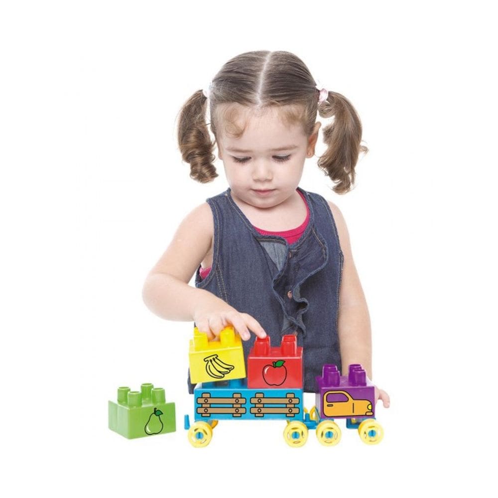 Blocos de Montar Carrinho de Frutas Tand Baby