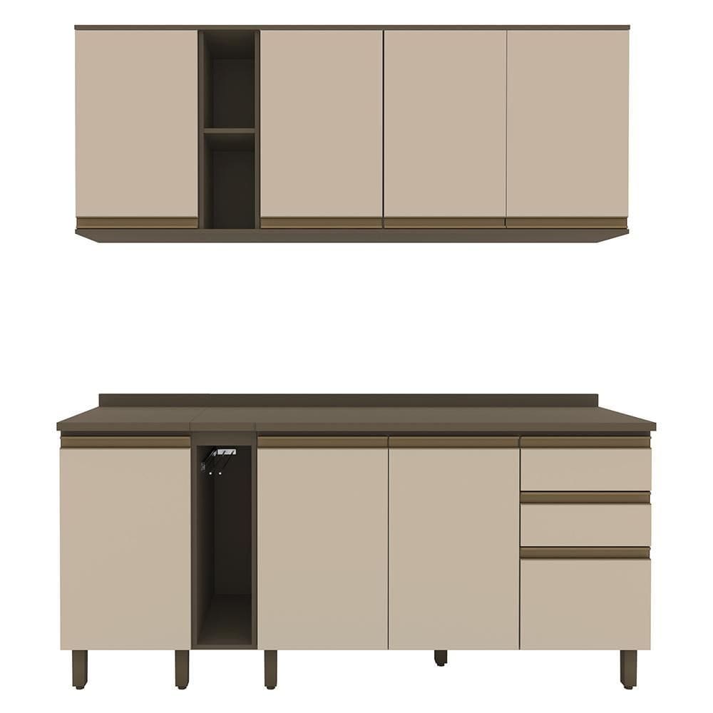 Cozinha Modulada Connect 6 Peças com Porta Toalha - Móveis Henn