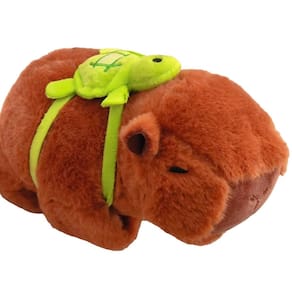 Pulseira De Pelúcia Adorável- Capivara Mochila De Tartaruga