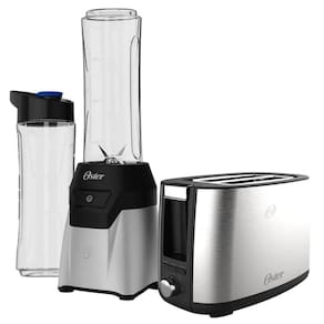 Kit Oster Blender Power 2 Jarras E Torradeira Inox 220V