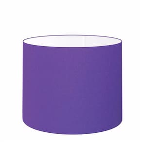 Cúpula em Tecido Cilindrica Abajur Luminária Cp-4146 40x30cm Roxo