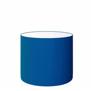 Cúpula em Tecido Cilindrica Abajur Luminária Cp-4113 30x25cm Azul Marinho