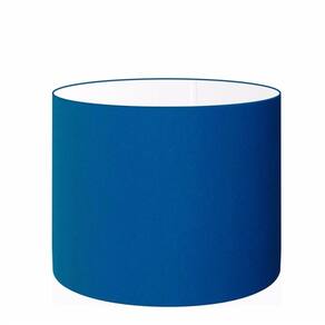 Cúpula em Tecido Cilindrica Abajur Luminária Cp-4146 40x30cm Azul Marinho