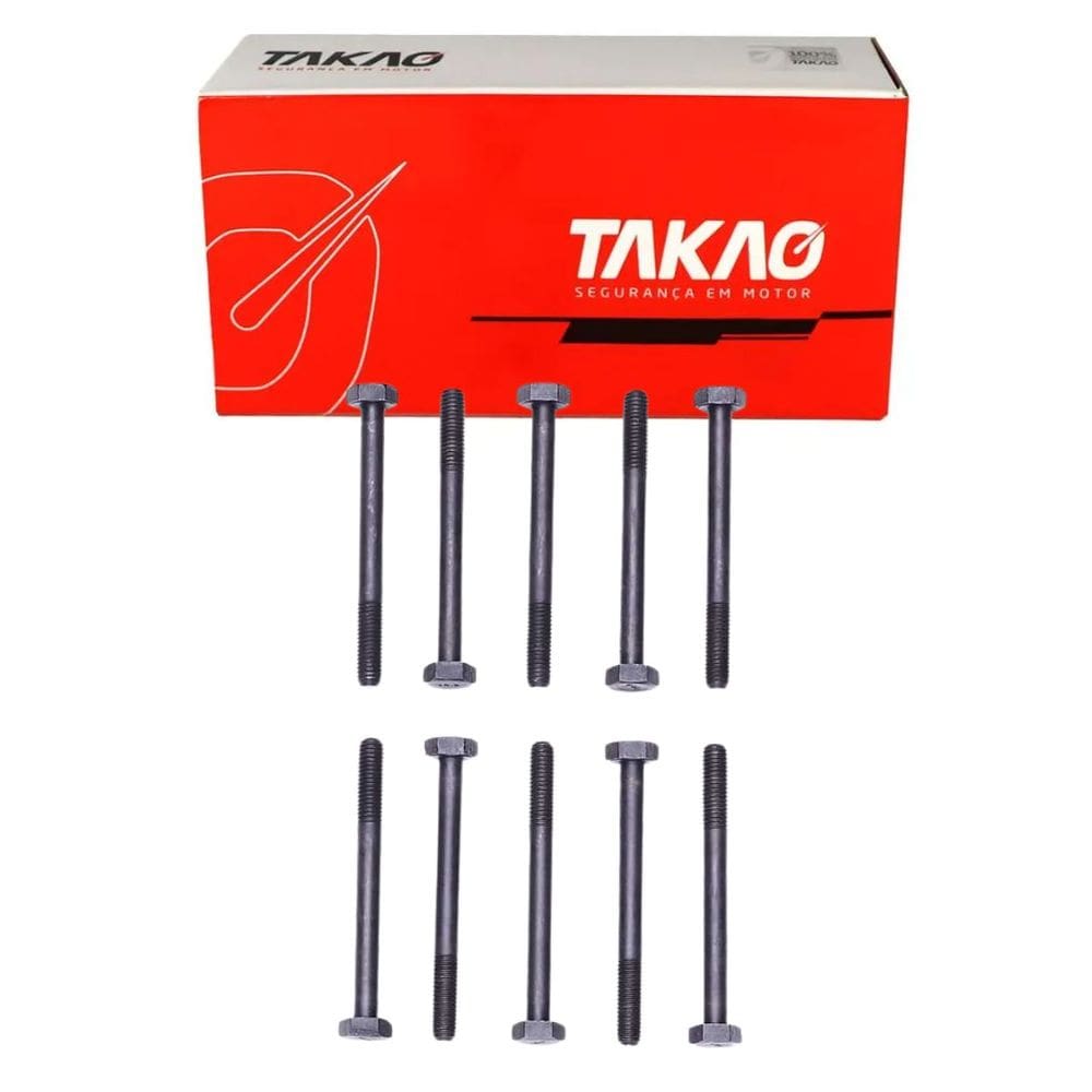 Parafuso De Cabeçote (Jg) Twingo 1.2 8V 1994 A 1998 / R19 1.6 8V 1994 A 1998 / Clio 1.6 8V 1994 A 1998 / Express 1.6 8V 1998 A 2000 - Takao Pcre15