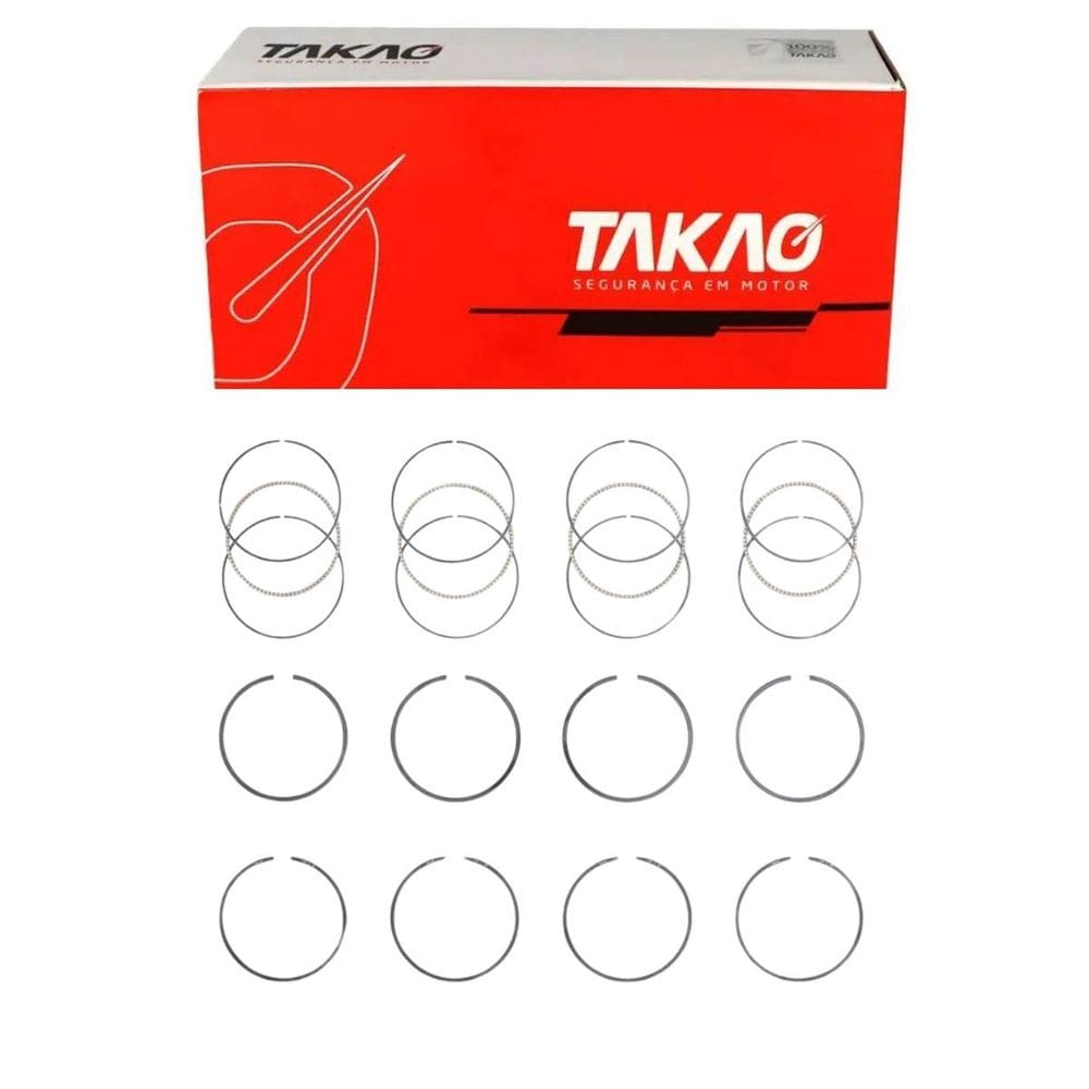 Anel Para Pistão (Jg) Zafira 2.0 8V 2004 A 2011 / Vectra 2.0 8V 2004 A 2011 / Astra 2.0 8V 2004 A 2011 - Takao Asgm20Estd