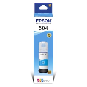 Garrafa de Tinta Epson EcoTank T504 Ciano T504222