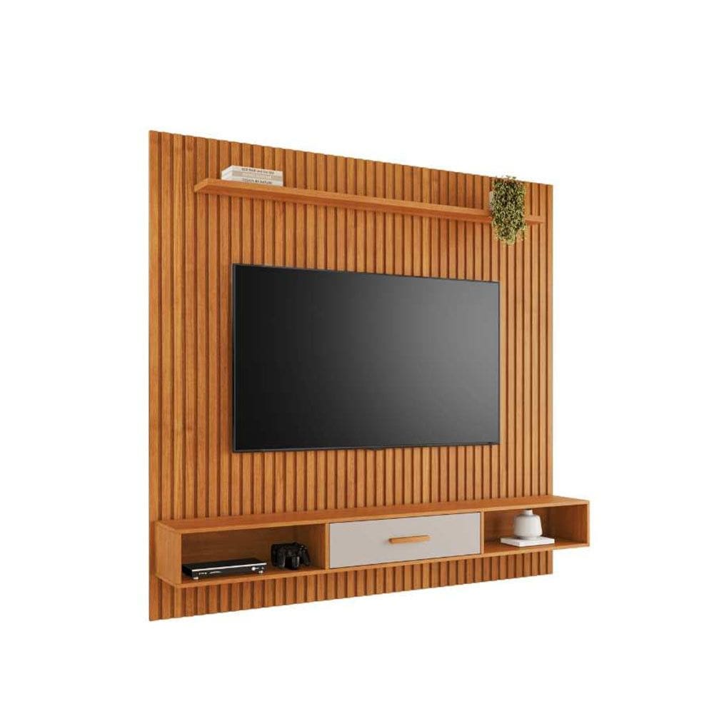 Painel para TV 65 Polegadas Ripado Alívio Flex 182cm JCM