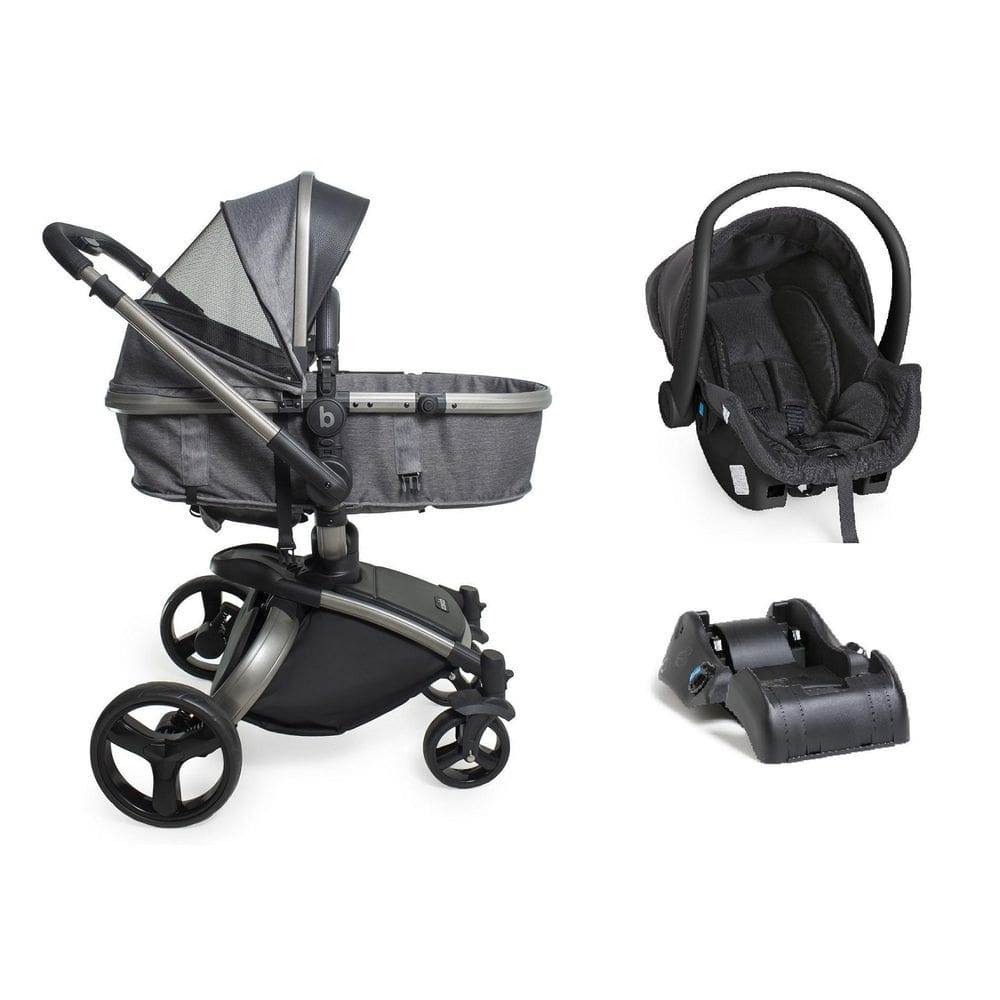 Carrinho Galzerano Vulkan Silver Com Bebe Conforto E Base