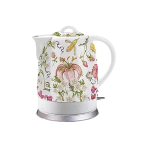 Chaleira Elétrica Em Porcelana Elegance Branca Floral 1,7L 220V Tuut