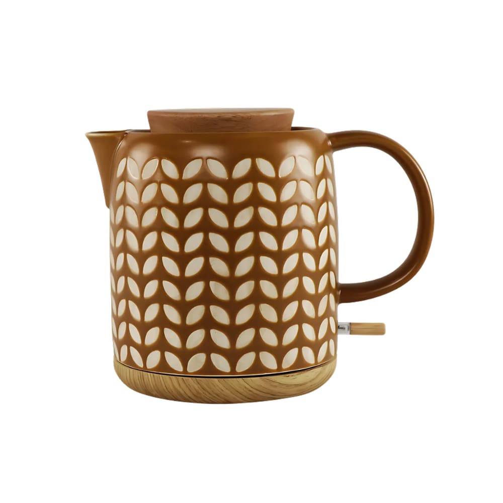 Chaleira Elétrica Em Porcelana Elegance Marrom 1L 127V Tuut