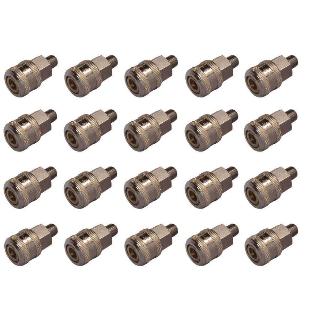 Kit 20 Engate Rápido Macho 1/4`` Lub-2000A Lubefer