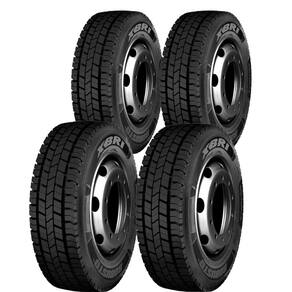 Kit 4 Pneus 215/75R17.5 Borrachudo 16 Lonas 135/133J Robusto E2 Xbri