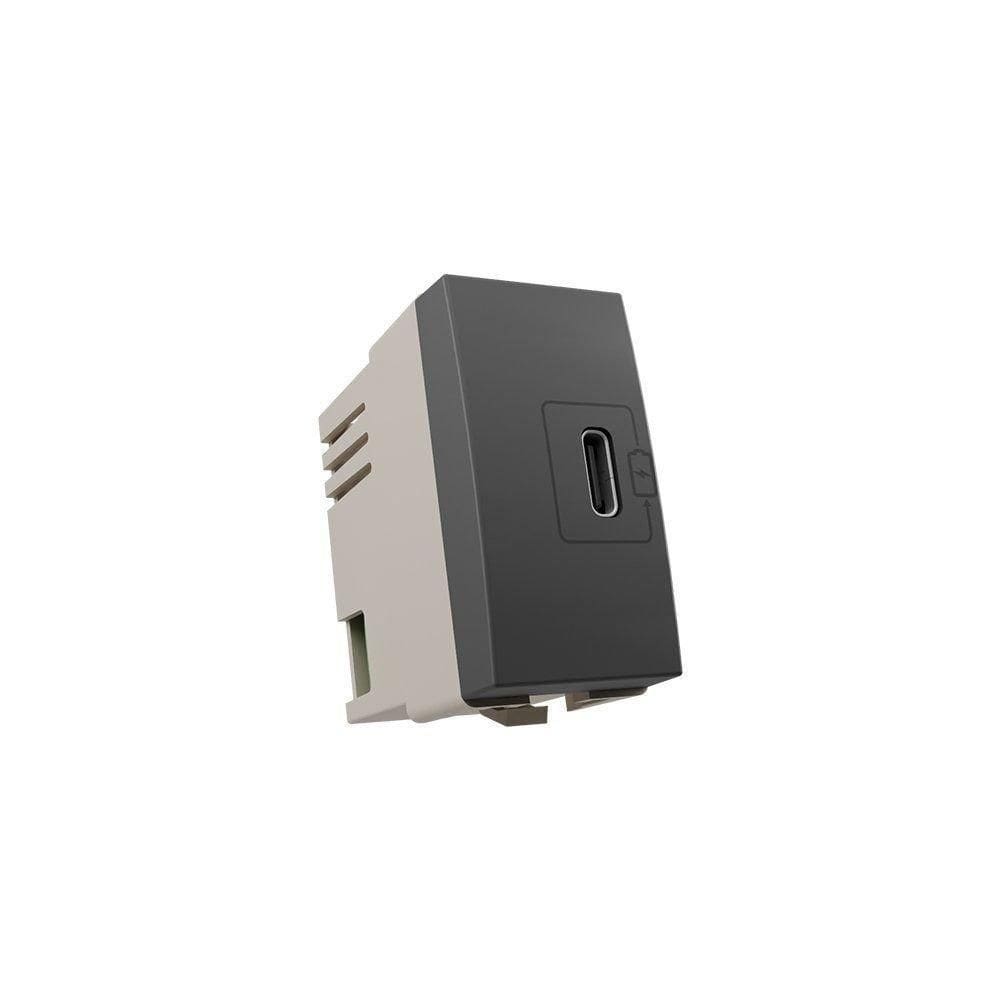 Módulo Tomada Carregador Usb-C Margirius Sleek Colors 2A 10W