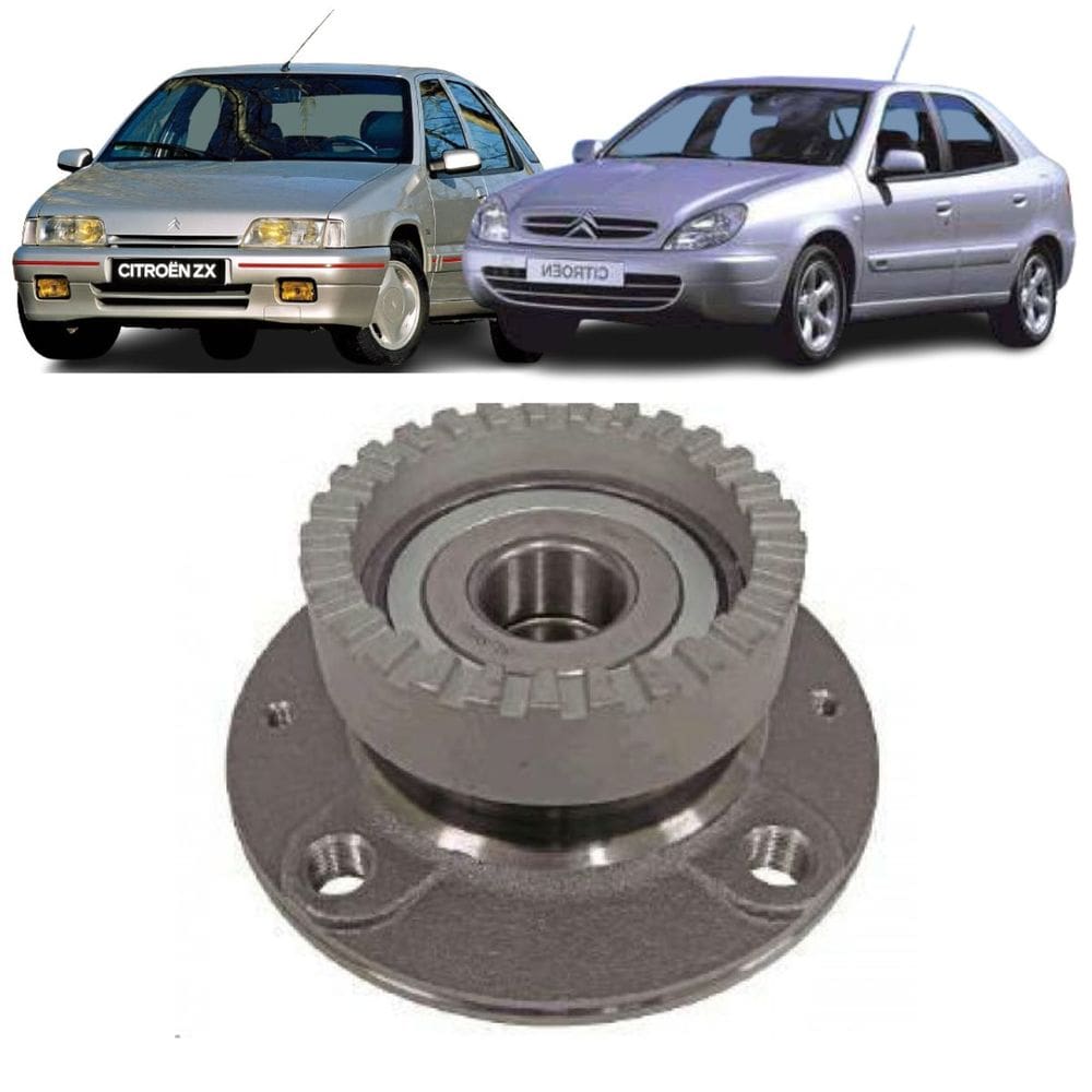 Cubo Roda Traseiro Com Rolamento - Xsara 1998 A 2004 / Zx 1995 A 1998 - C11P837