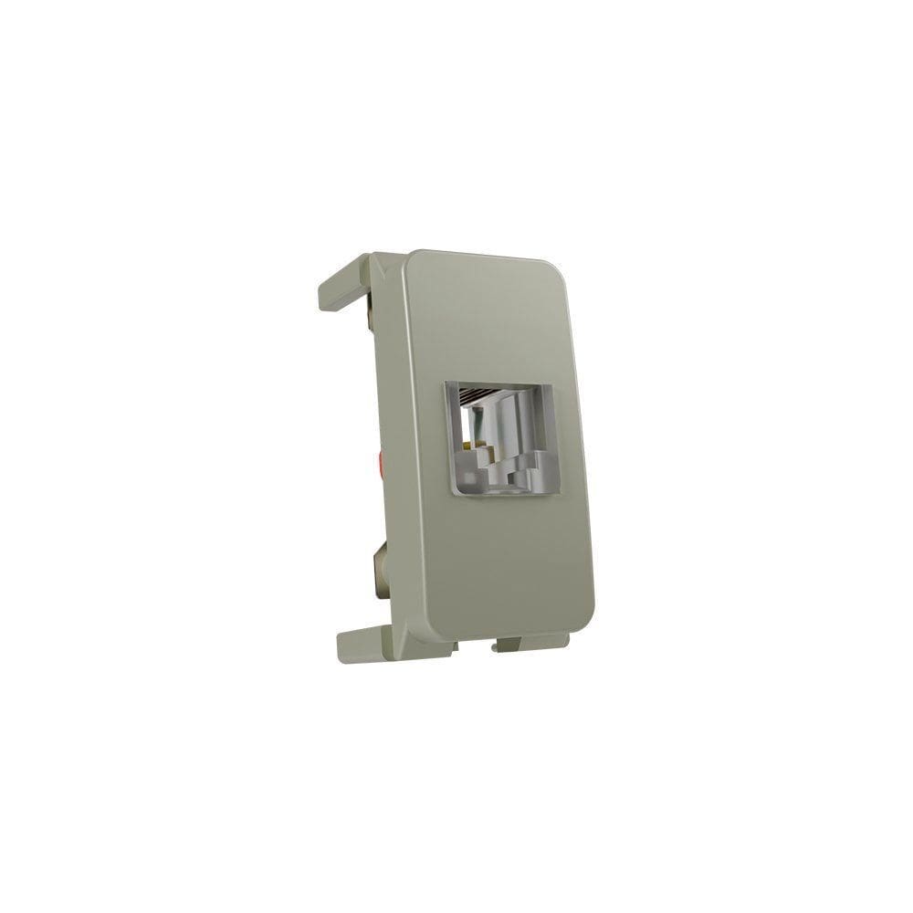 Módulo Tomada para Telefone Padrão Americano MarGirius B3 Colors RJ11 4 Fios Pérola