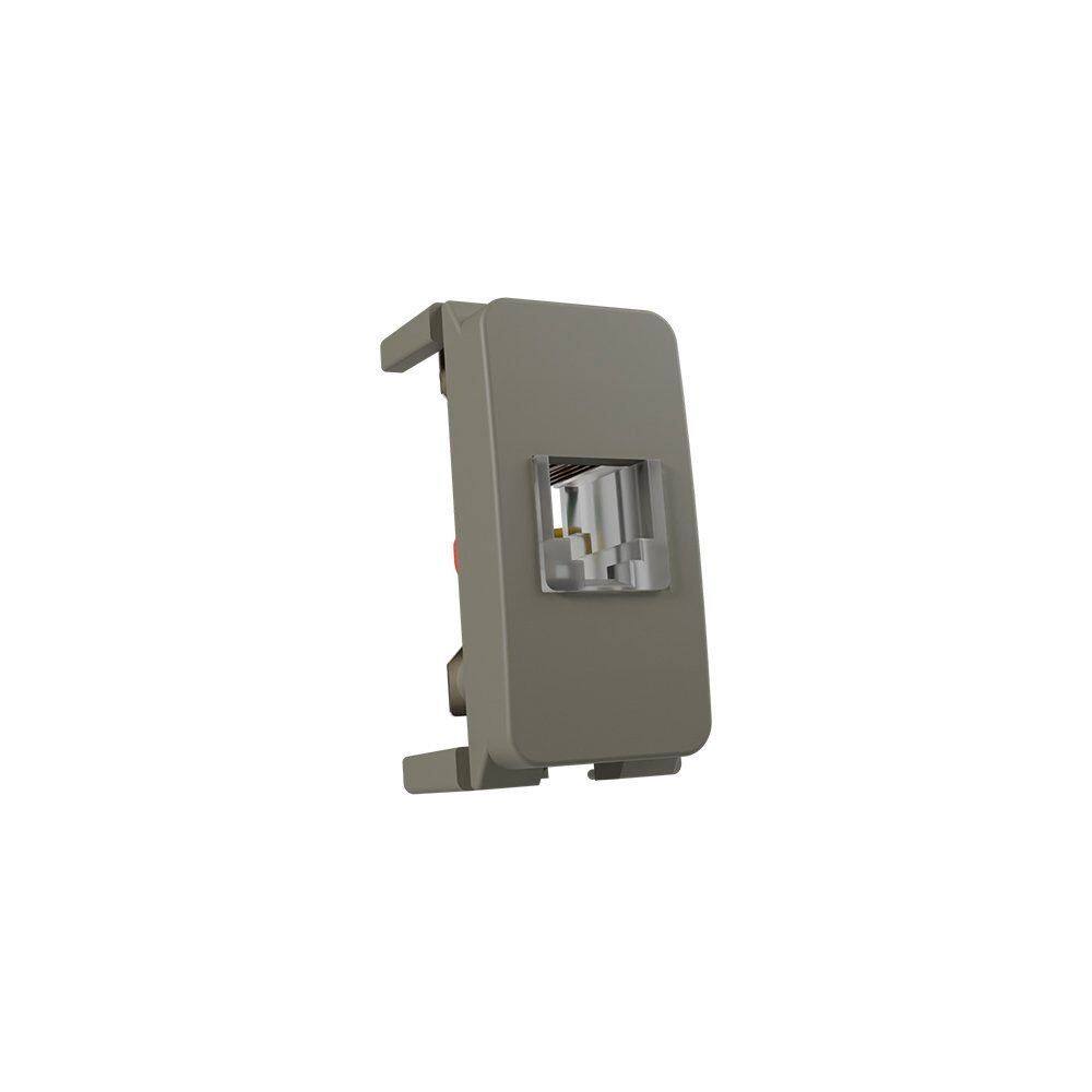 Módulo Tomada para Telefone Padrão Americano MarGirius B3 Colors RJ11 4 Fios Argila
