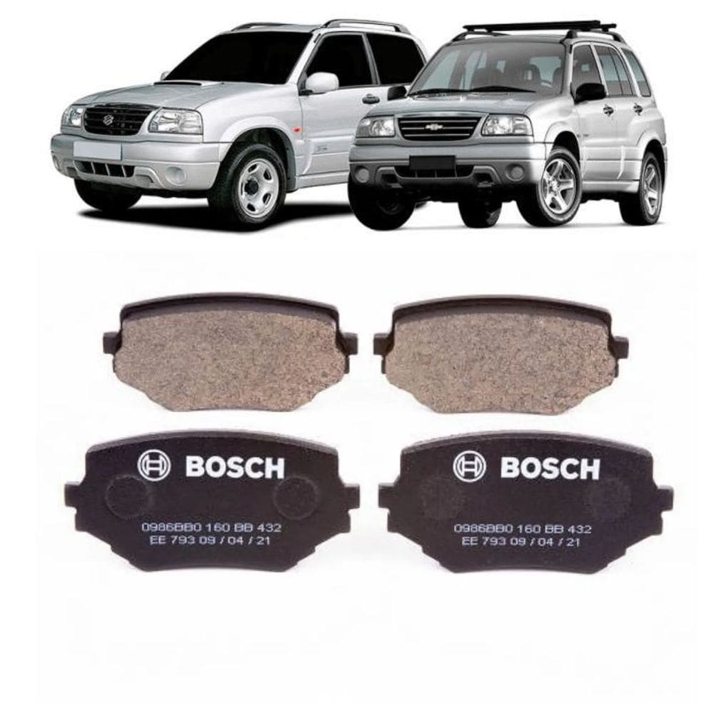 0986Bb0160 - Pastilha Freio Akebono - Vitara / 95 Tracker 2.0 Td 2001 Em Diante - Bosch