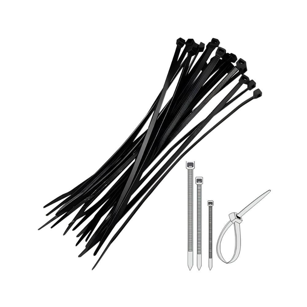Abraçadeira Nylon 30cm para organização de cabos - pacote com 100 unidades