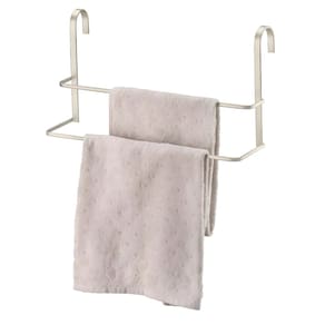 Suporte Porta Toalha Toalheiro Duplo 45cm Box Banheiro Níquel - 1612NI Future